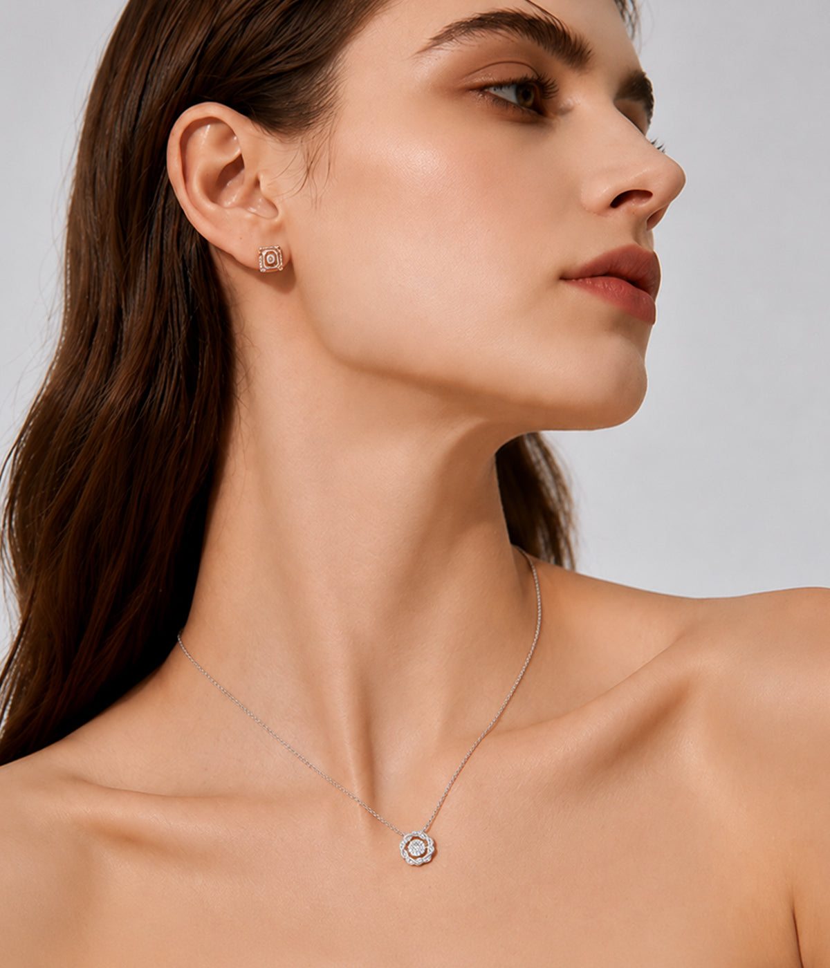 Choccy Kiss “Black Kiss” Möbius S925 Sterling Silver Necklace