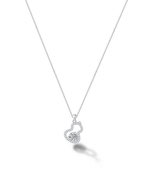 Choccy Kiss “Black Kiss” Radiant Gourd S925 Sterling Silver Necklace