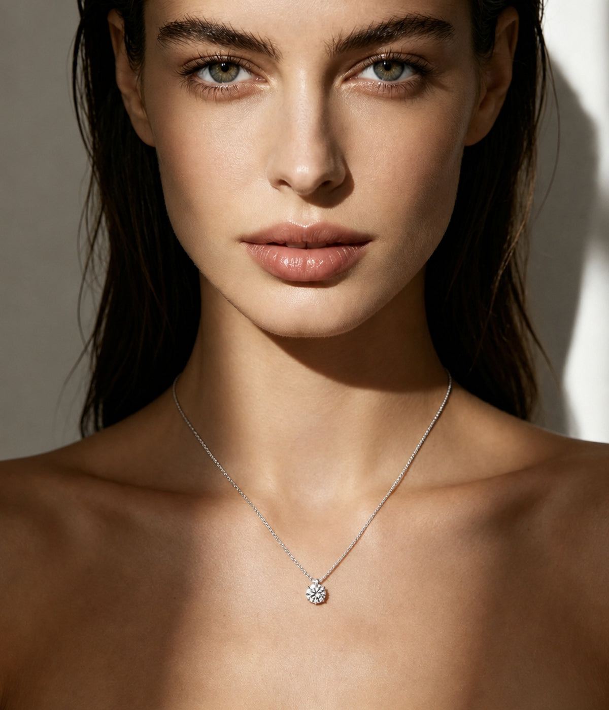 1.5 CT Moissanite Necklace in S925 Sterling Silver