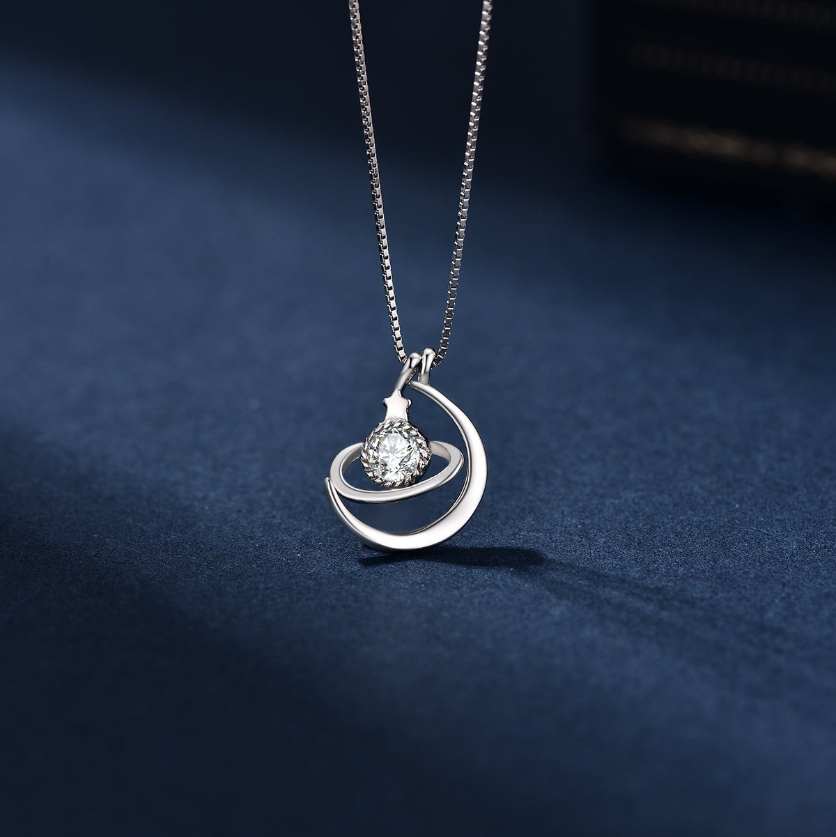 Starshine Moissanite Pendant Necklace in S925 Sterling Silver