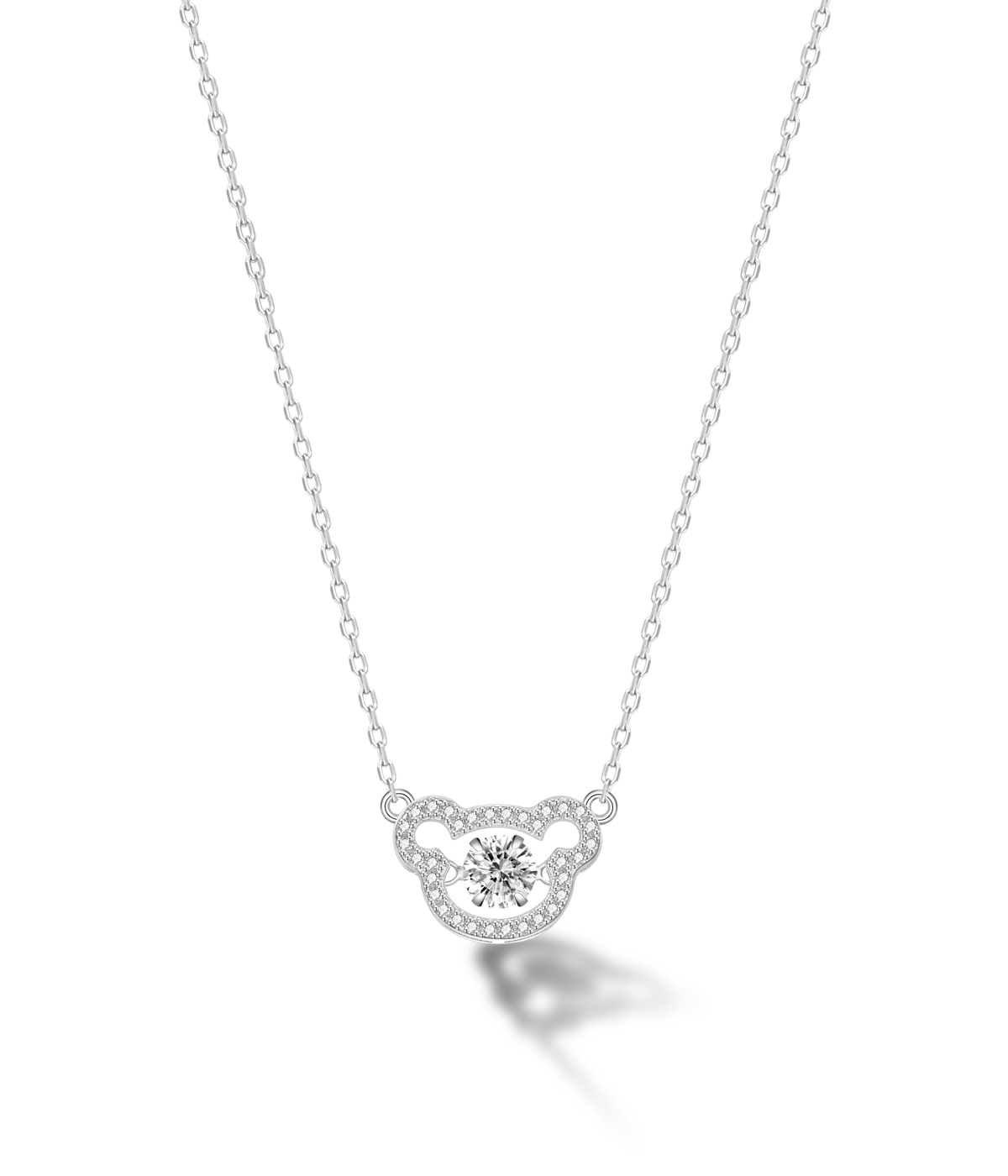 Choccy Kiss “Black Kiss” Teddy Head S925 Sterling Silver Necklace