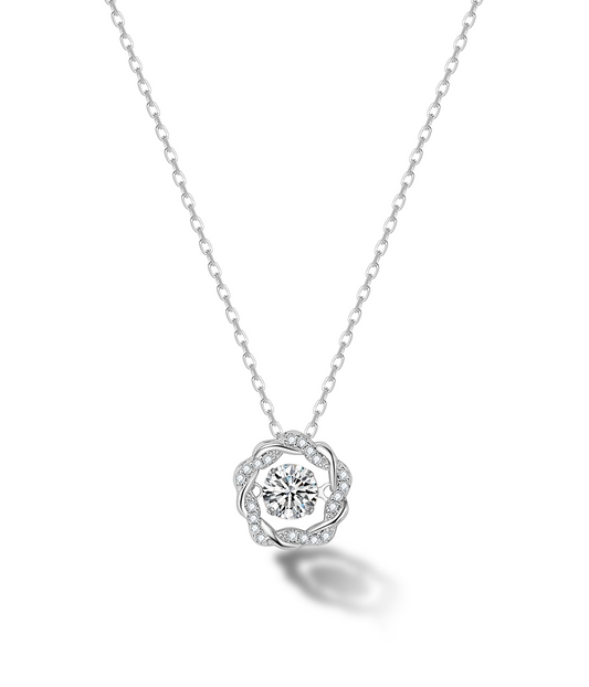 Choccy Kiss “Black Kiss” Möbius S925 Sterling Silver Necklace